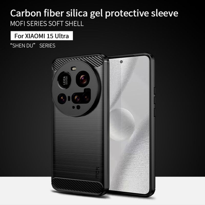 Skal Xiaomi 15 Ultra Borstad Kolfiber