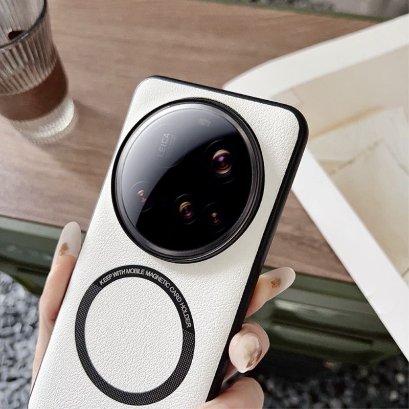Skal Xiaomi 15 Ultra Telefonfodral Kompatibel Med Magsafe-lädereffekt