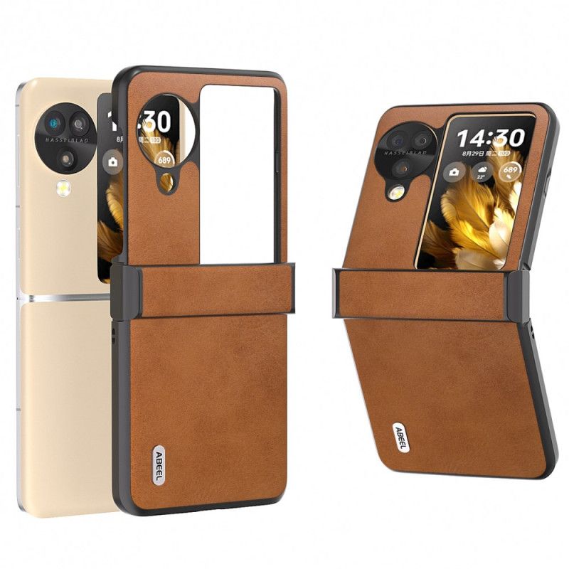 Skal Oppo Find N3 Flip Abeel Lädereffekt
