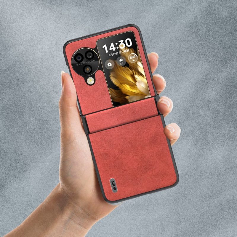 Skal Oppo Find N3 Flip Abeel Lädereffekt