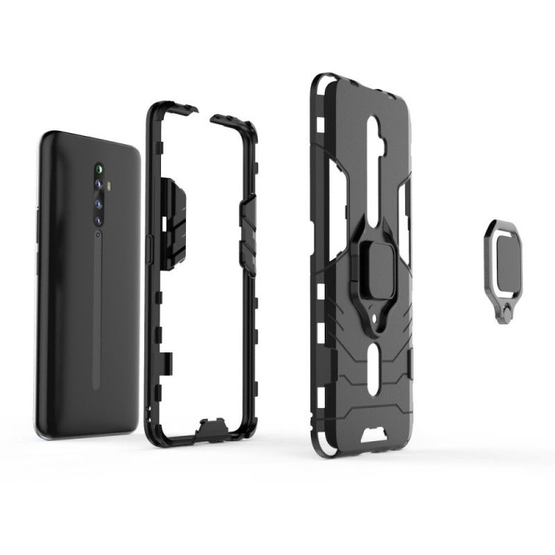 Skal för Oppo Reno 2Z Svart Resistent Ring