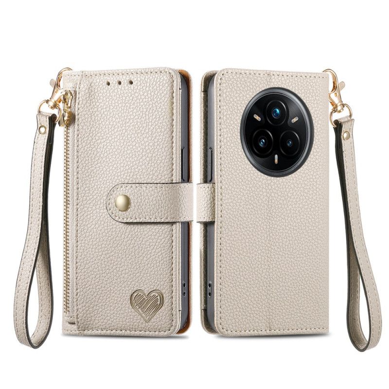 Läderfodral Realme 14 Pro Plus 5g Telefonfodral Myntbörs Och Rfid-skydd