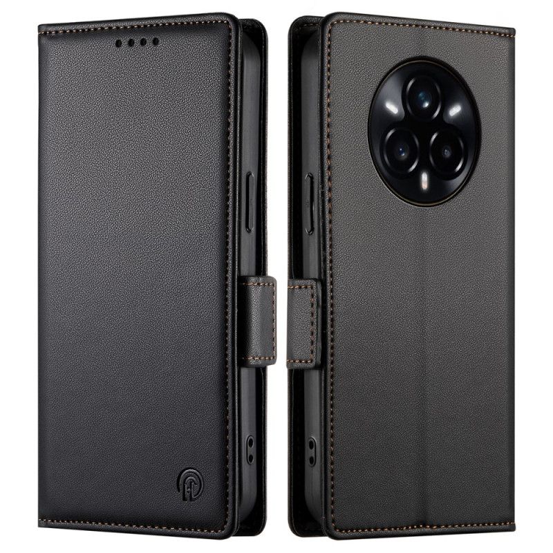 Läderskal Fodral Realme 14 Pro Plus 5g Tre Kortfack Och Hållare