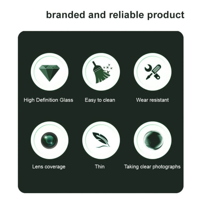 Linsskydd I Härdat Glas För Realme 14 Pro Plus 5g (svart Version)