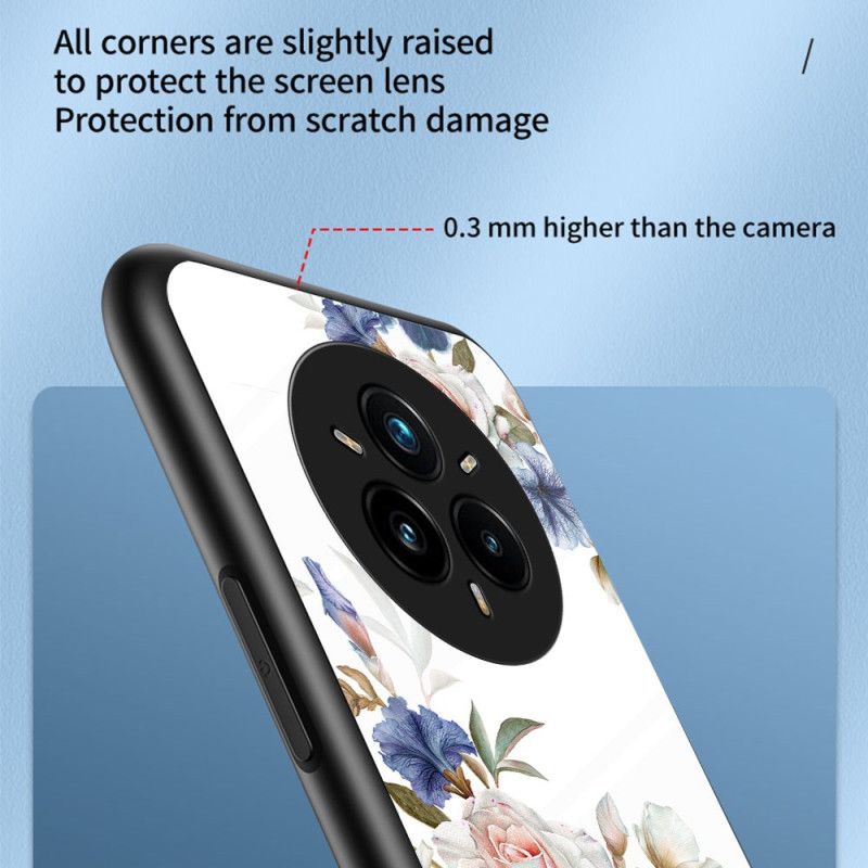Skal Realme 14 Pro Plus 5g Blommigt Härdat Glas
