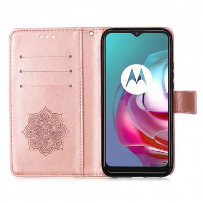 Fodral För Moto G30 / G10 Drömfångare I Lädereffekt