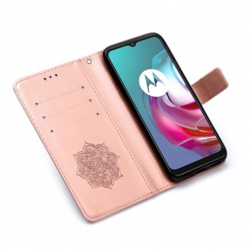Fodral För Moto G30 / G10 Drömfångare I Lädereffekt