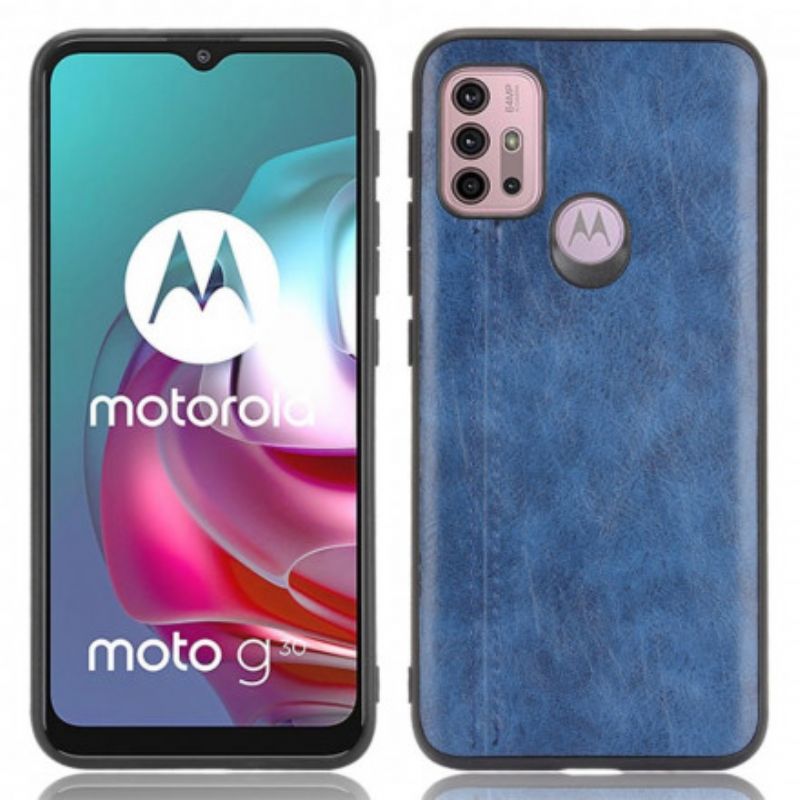 Skal Moto G30 / G10 Couture Lädereffekt