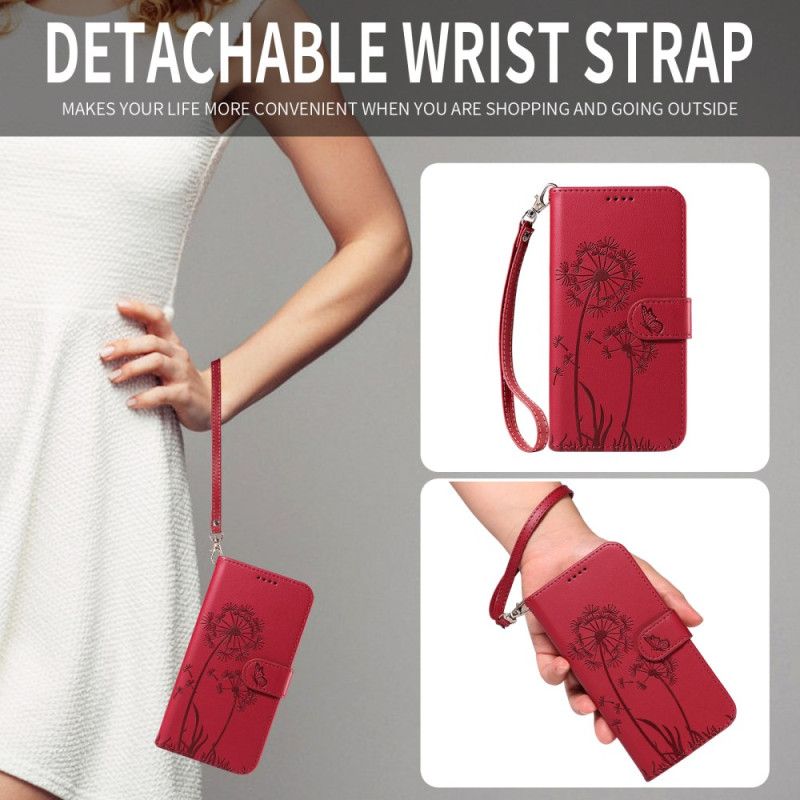 Fodral För Huawei Pura 80 Maskros Och Rem