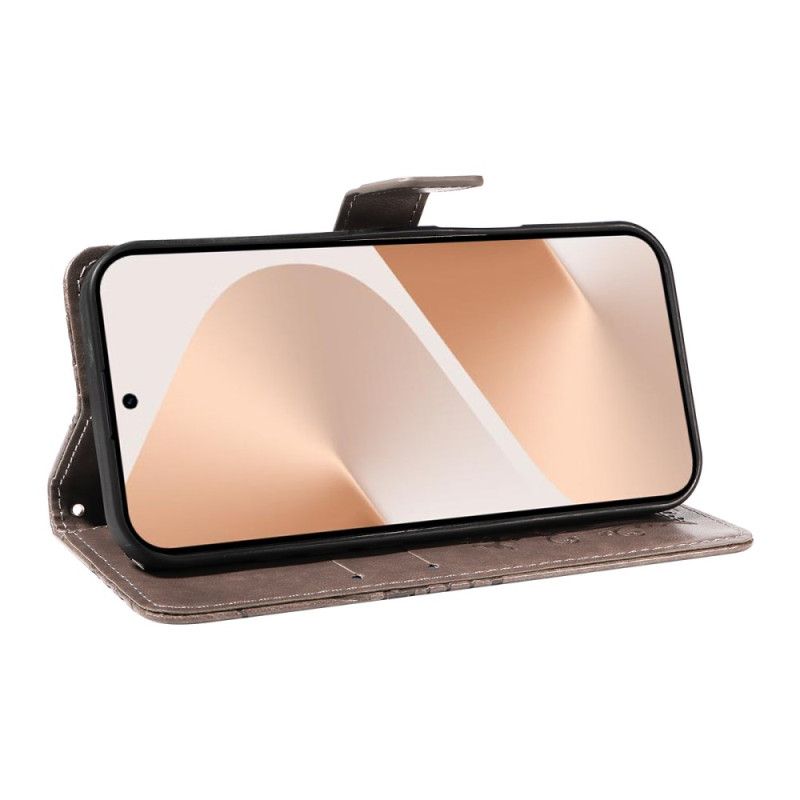 Läderskal Fodral Huawei Pura 80 Stora Fjärilar