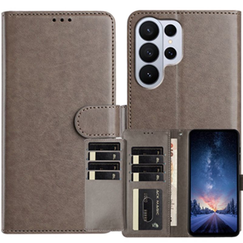 Fodral För Samsung Galaxy S26 Ultra Konstläder Med 8 Kortfack