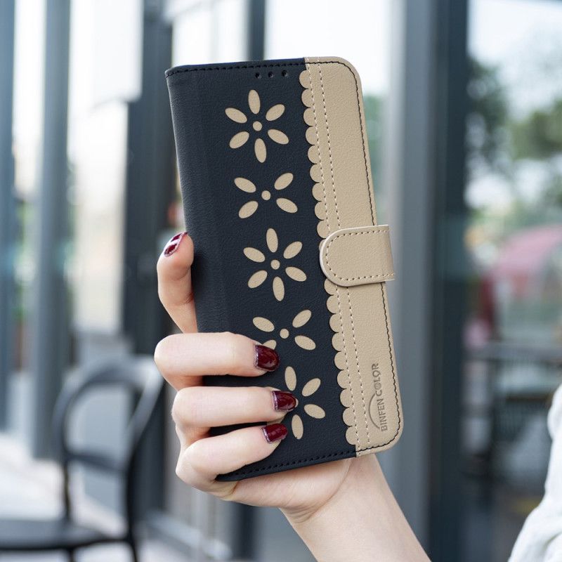 Läderfodral Samsung Galaxy S26 Ultra Telefonfodral Binfen-färg Blommönster