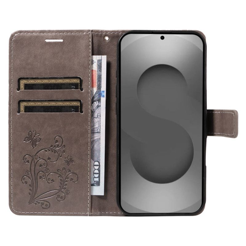 Läderfodral Samsung Galaxy S26 Ultra Telefonfodral Jättefjärilar