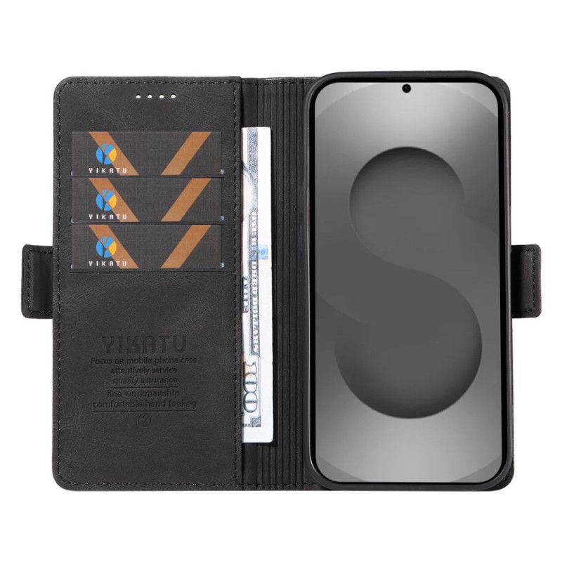 Läderfodral Samsung Galaxy S26 Ultra Telefonfodral Yikatu Mockaeffekt