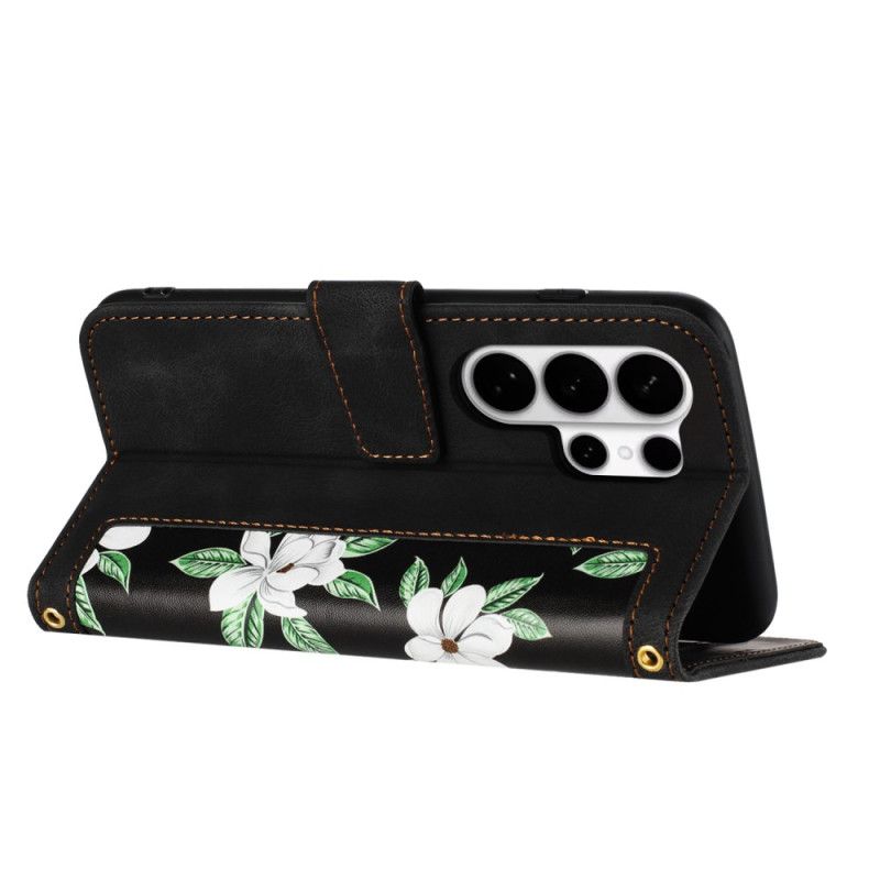 Läderskal Fodral Samsung Galaxy S26 Ultra Blommönster