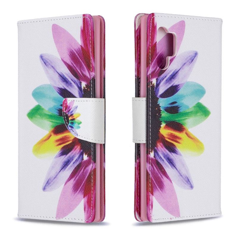 Fodral Samsung Galaxy Note 10 Plus Akvarellblomma