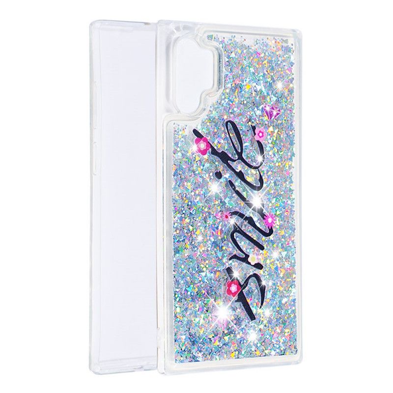 Skal Samsung Galaxy Note 10 Plus Mobilskal Leende Glitter