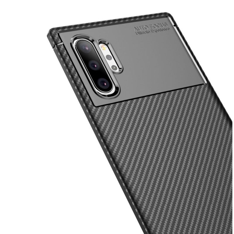 Skal Samsung Galaxy Note 10 Plus Svart Flexibel Kolfiberstruktur