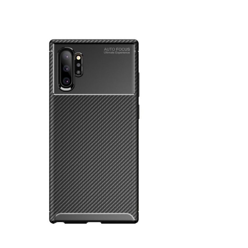 Skal Samsung Galaxy Note 10 Plus Svart Flexibel Kolfiberstruktur