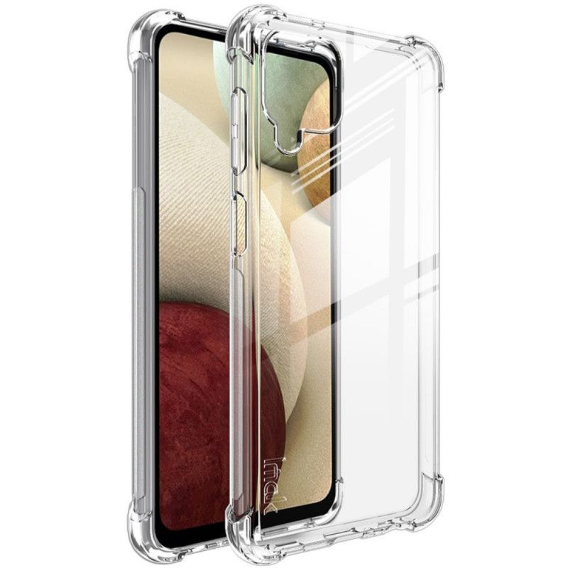 Skal Samsung Galaxy A12 Svart Imak Silkeslen Transparent