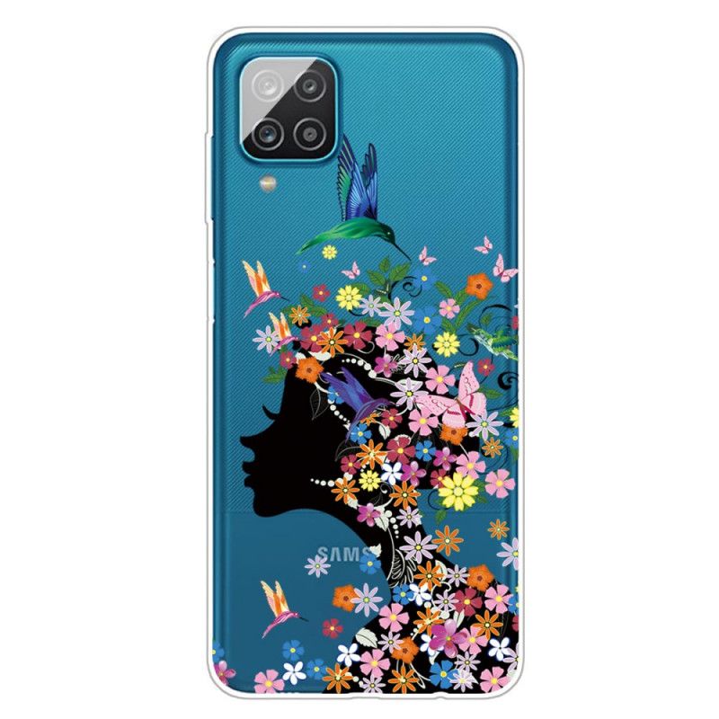 Skal Samsung Galaxy A12 Vackert Blomhuvud