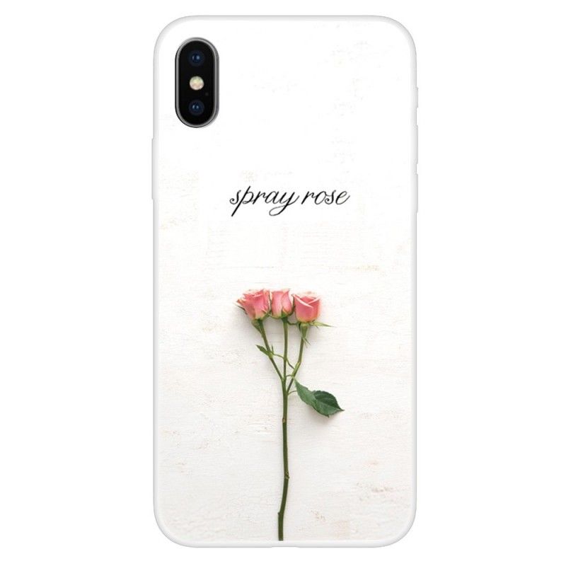 Skal för iPhone XS Sprayrosor