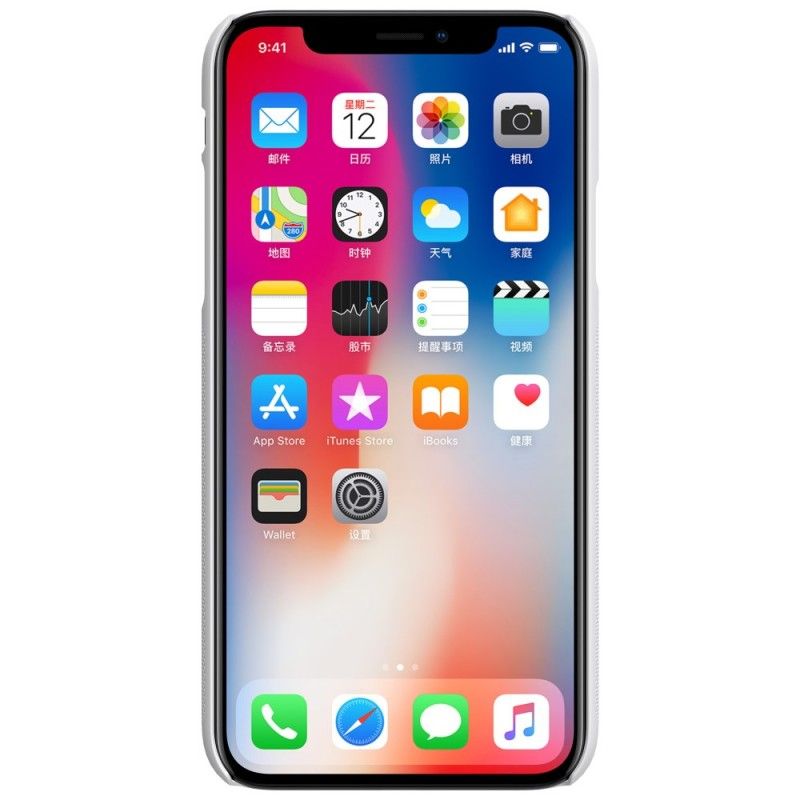 Skal iPhone XS Svart Styv Frostat Nillkin