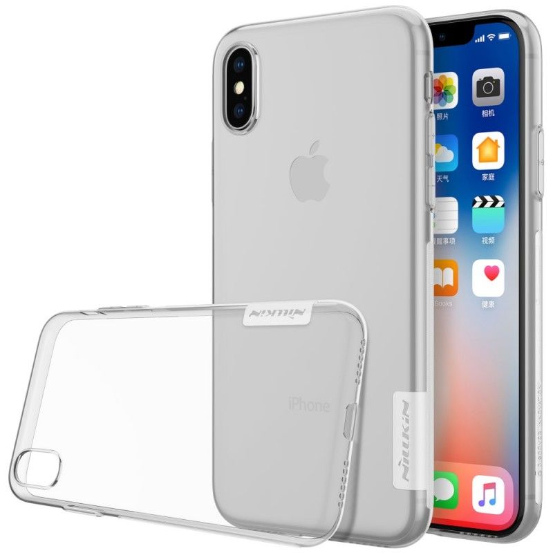 Skal iPhone XS Svart Transparent Nillkin
