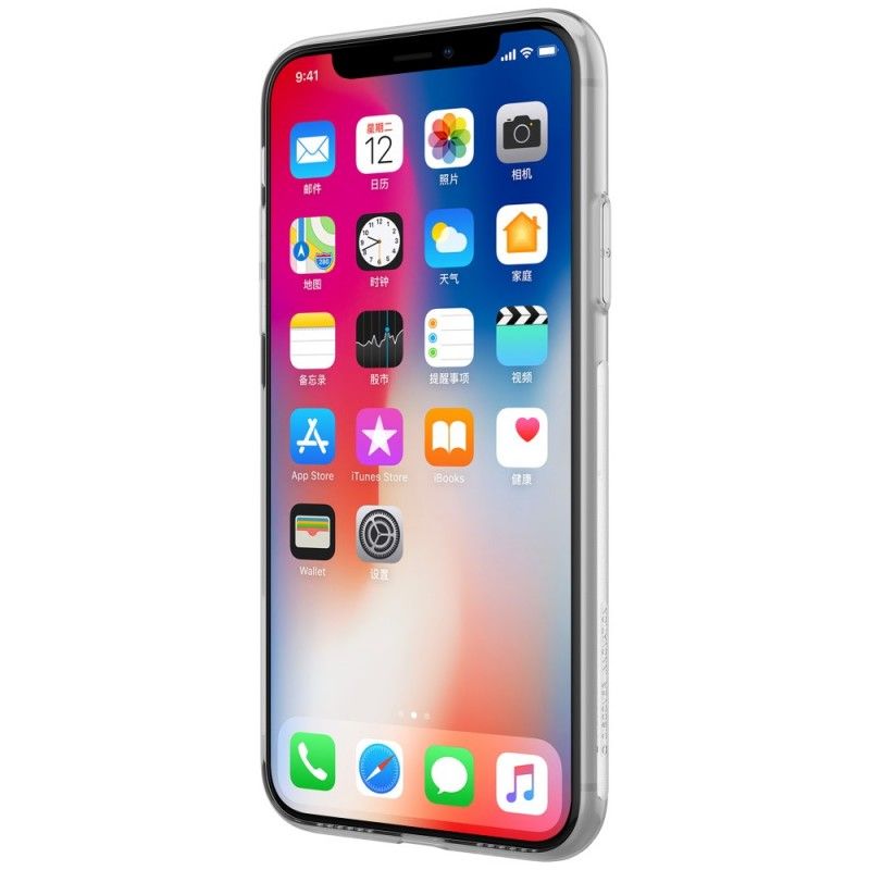 Skal iPhone XS Svart Transparent Nillkin
