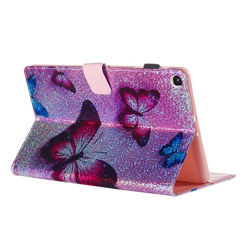 Fodral för Samsung Galaxy Tab A 10.1 (2019) Glitterfjärilar