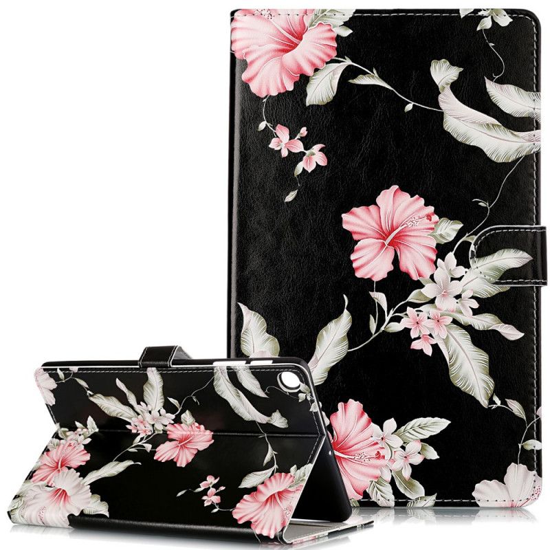 Fodral för Samsung Galaxy Tab A 10.1 (2019) Rosa Blommor