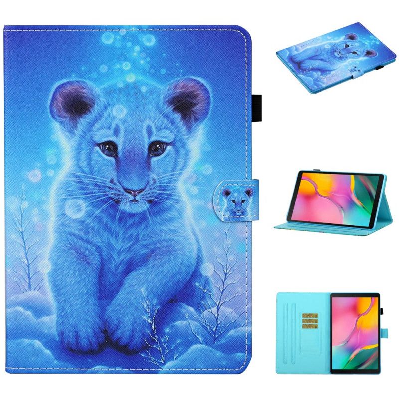 Läderskal Samsung Galaxy Tab A 10.1 (2019) Baby Tiger