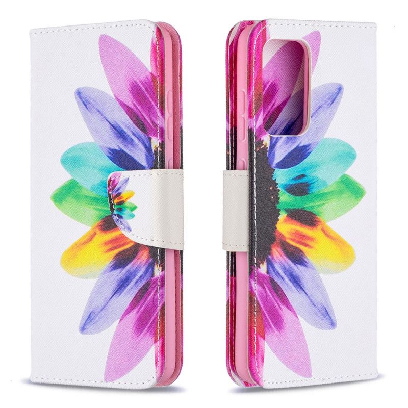 Fodral för Samsung Galaxy A52 4G / A52 5G Akvarellblomma