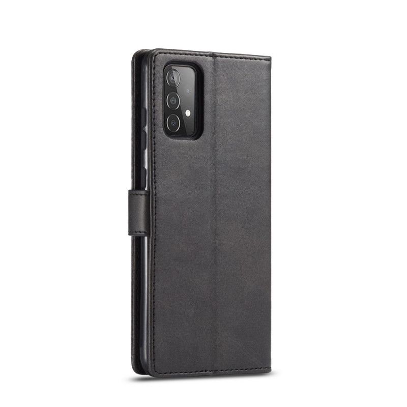 Fodral för Samsung Galaxy A52 4G / A52 5G Svart Lc.Imeeke Lädereffekt