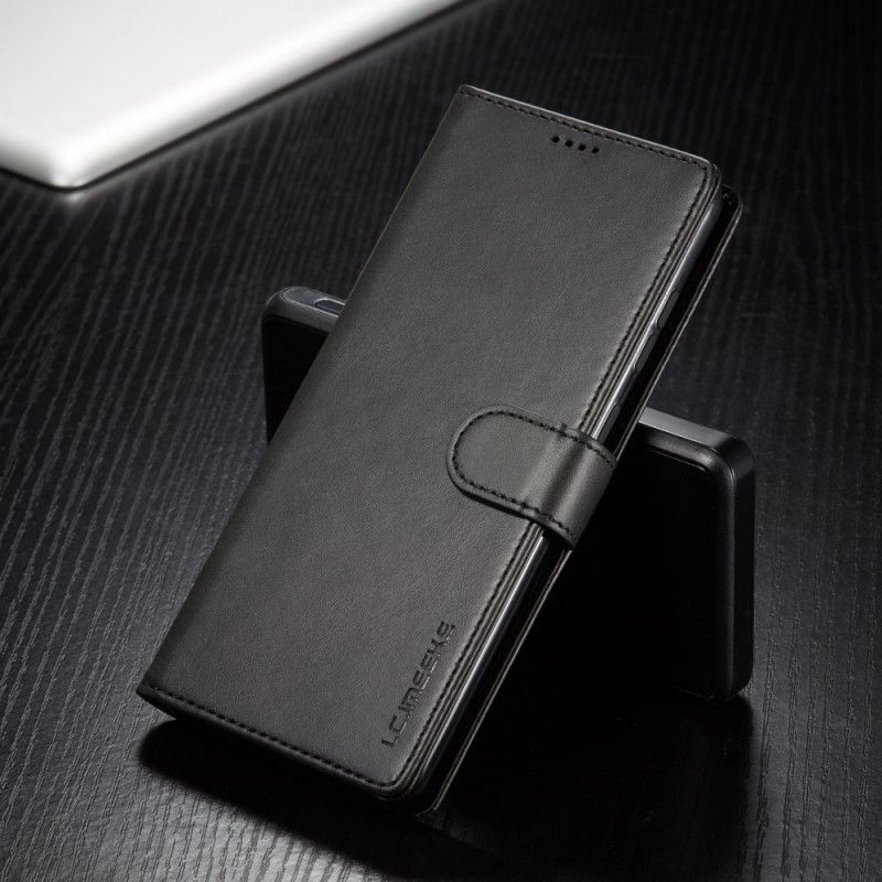 Fodral för Samsung Galaxy A52 4G / A52 5G Svart Lc.Imeeke Lädereffekt