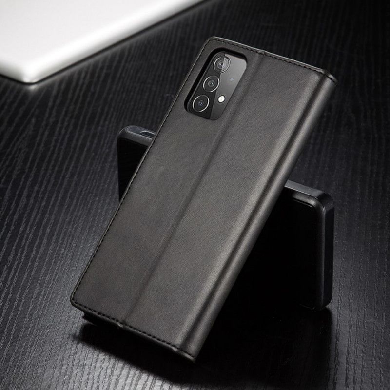 Fodral för Samsung Galaxy A52 4G / A52 5G Svart Lc.Imeeke Lädereffekt