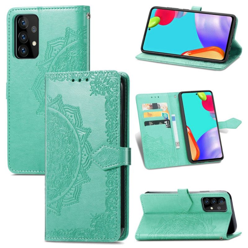 Fodral för Samsung Galaxy A52 4G / A52 5G Svart Medeltida Mandala