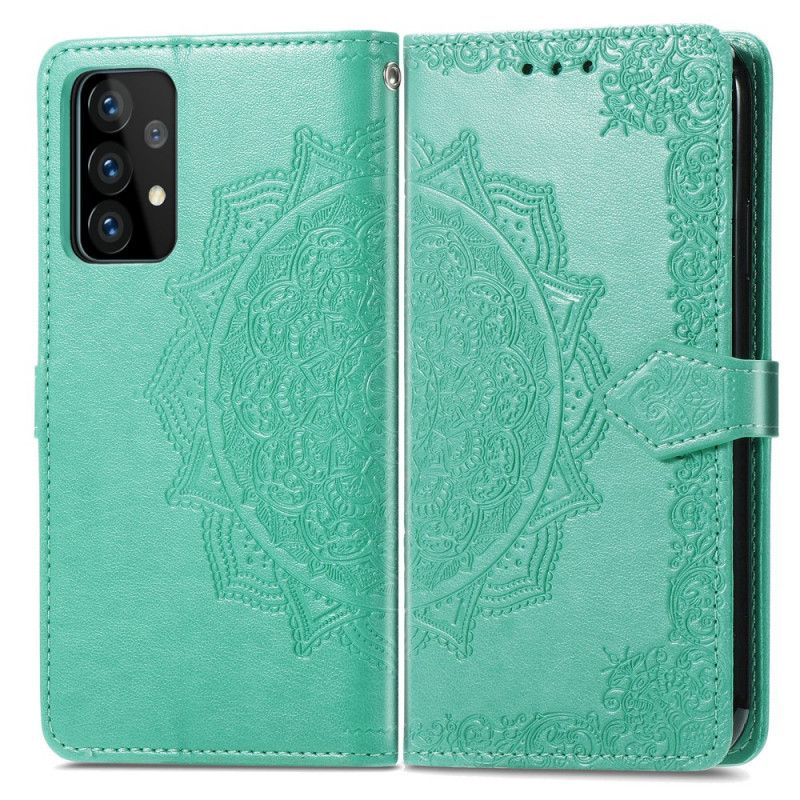 Fodral för Samsung Galaxy A52 4G / A52 5G Svart Medeltida Mandala