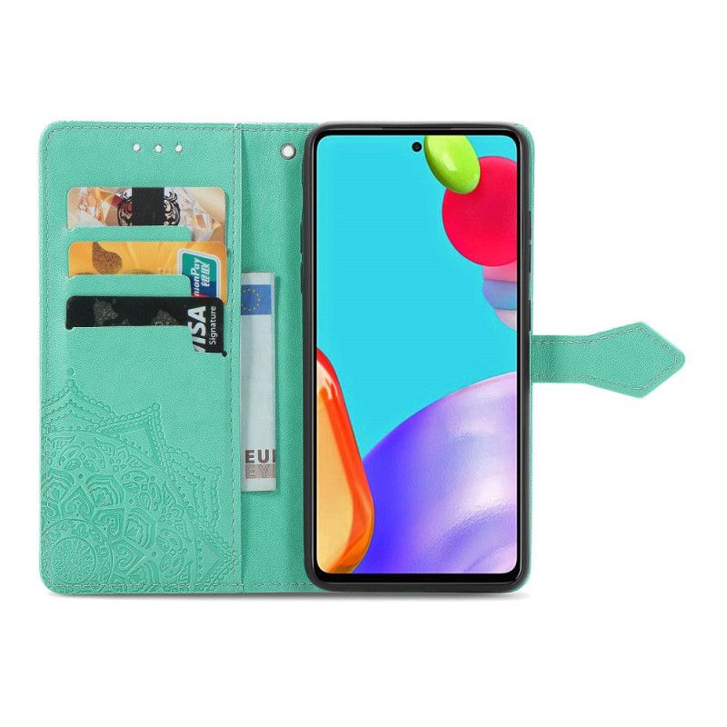Fodral för Samsung Galaxy A52 4G / A52 5G Svart Medeltida Mandala