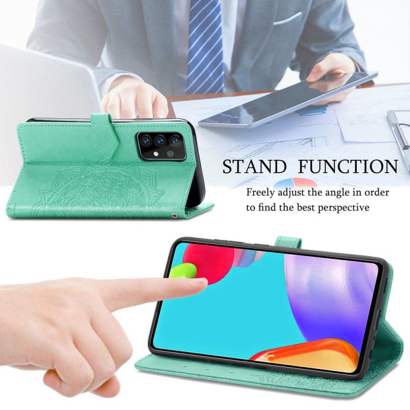 Fodral för Samsung Galaxy A52 4G / A52 5G Svart Medeltida Mandala