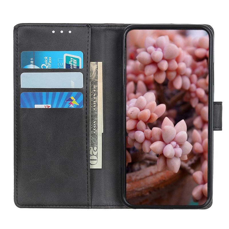 Fodral för Samsung Galaxy A52 4G / A52 5G Svart Retro Matt Lädereffekt