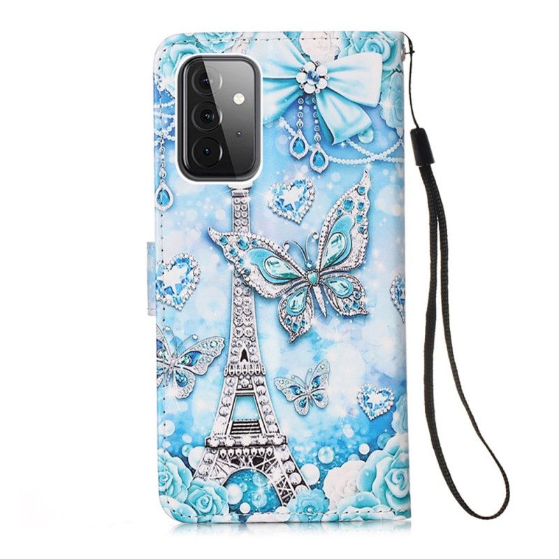 Fodral Samsung Galaxy A52 4G / A52 5G Eiffeltornets Fjärrband