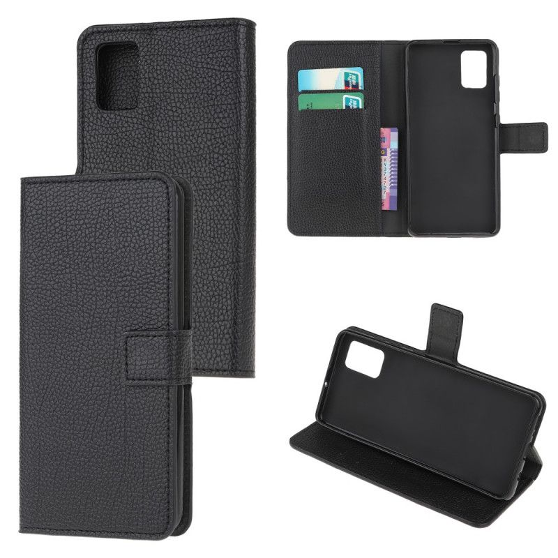 Fodral Samsung Galaxy A52 4G / A52 5G Litchi-Kornlädereffekt