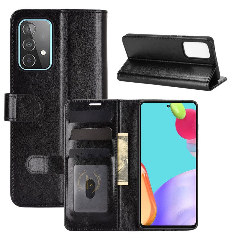 Fodral Samsung Galaxy A52 4G / A52 5G Svart Ultra Konstläder
