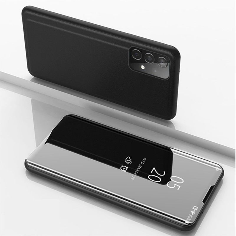 Folio-fodral för Samsung Galaxy A52 4G / A52 5G Svart Spegel