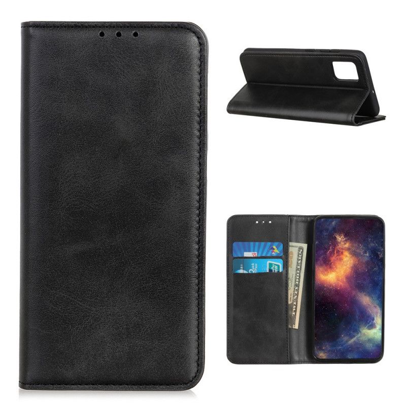 Folio-fodral för Samsung Galaxy A52 4G / A52 5G Svart Tappat Splitläder