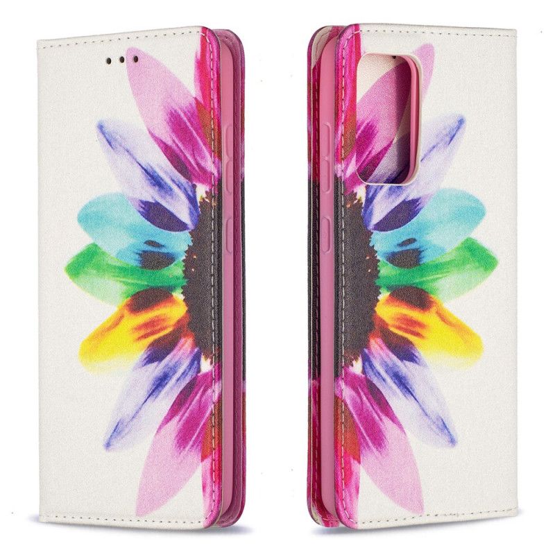 Folio-fodral Samsung Galaxy A52 4G / A52 5G Akvarellblomma