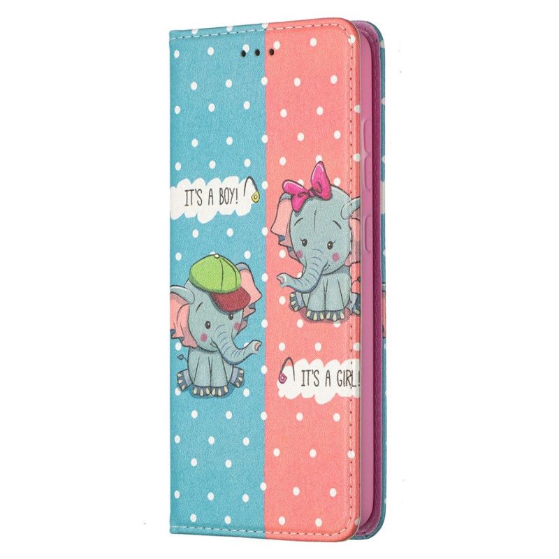 Folio-fodral Samsung Galaxy A52 4G / A52 5G Elefanter