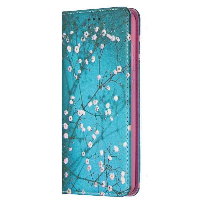 Folio-fodral Samsung Galaxy A52 4G / A52 5G Mobilskal Blommande Grenar