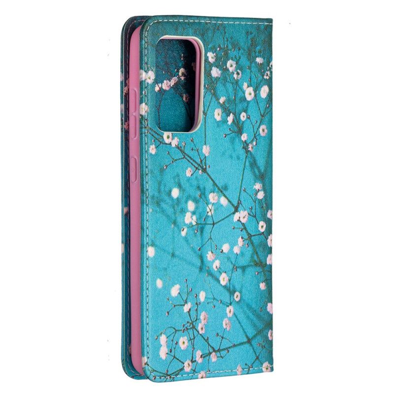 Folio-fodral Samsung Galaxy A52 4G / A52 5G Mobilskal Blommande Grenar